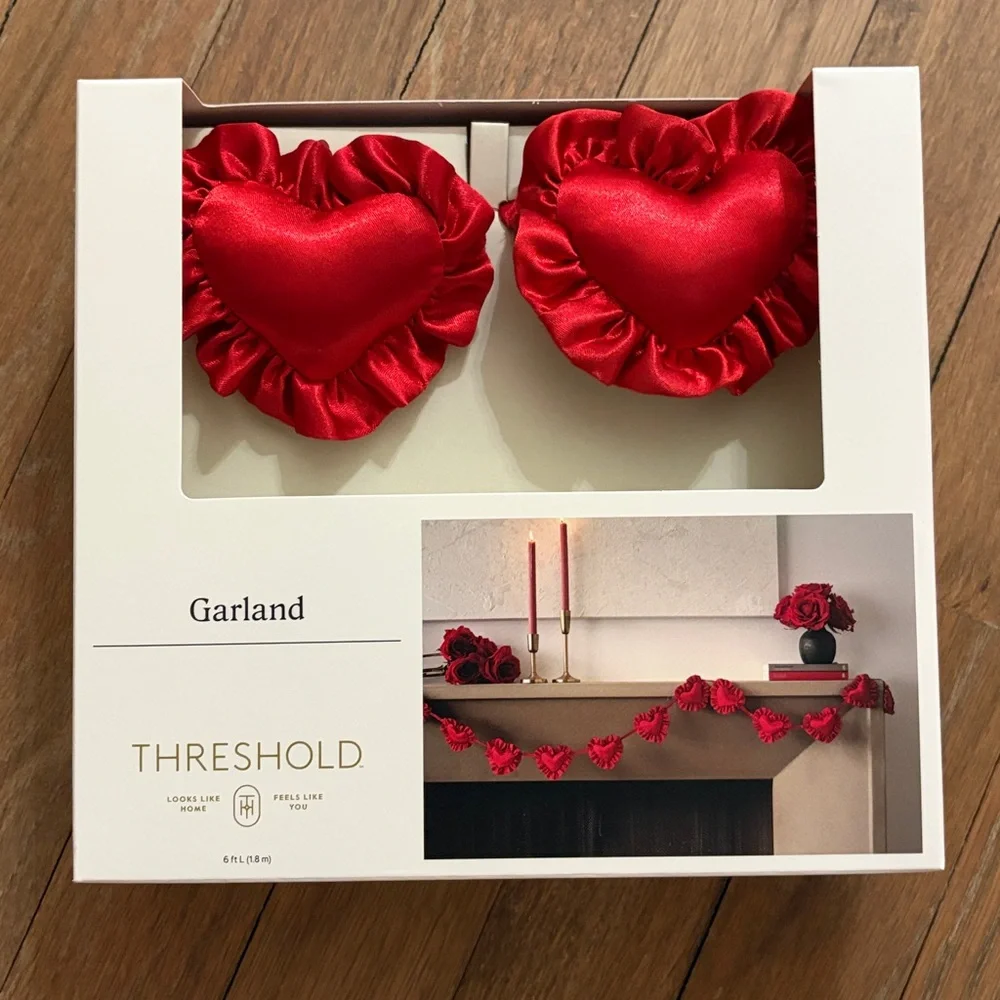 Valentine's Day Red Heart Garland - Threshold™